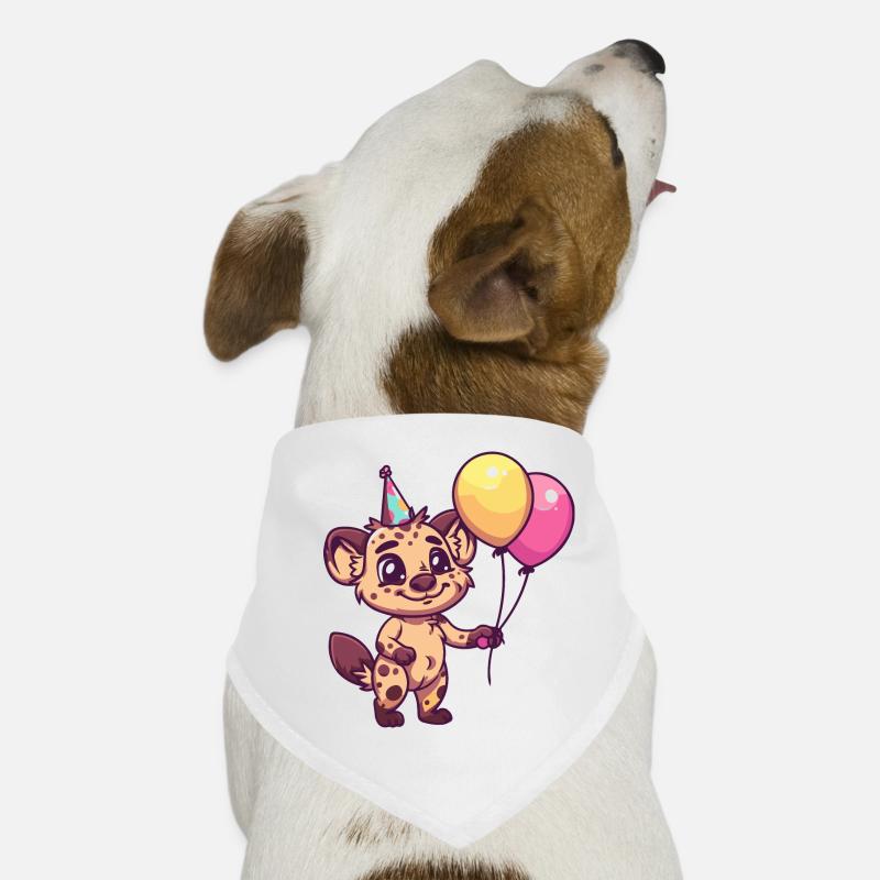 Hyène Anniversaire Bande Dessinée Mignon Bandana pour chien
