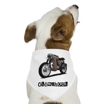 S51 (braun) // Illustration - Hunde-Bandana - Weiß - Vorne
