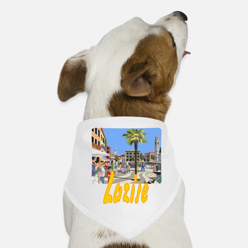 Lazise - Hunde-Bandana - Weiß