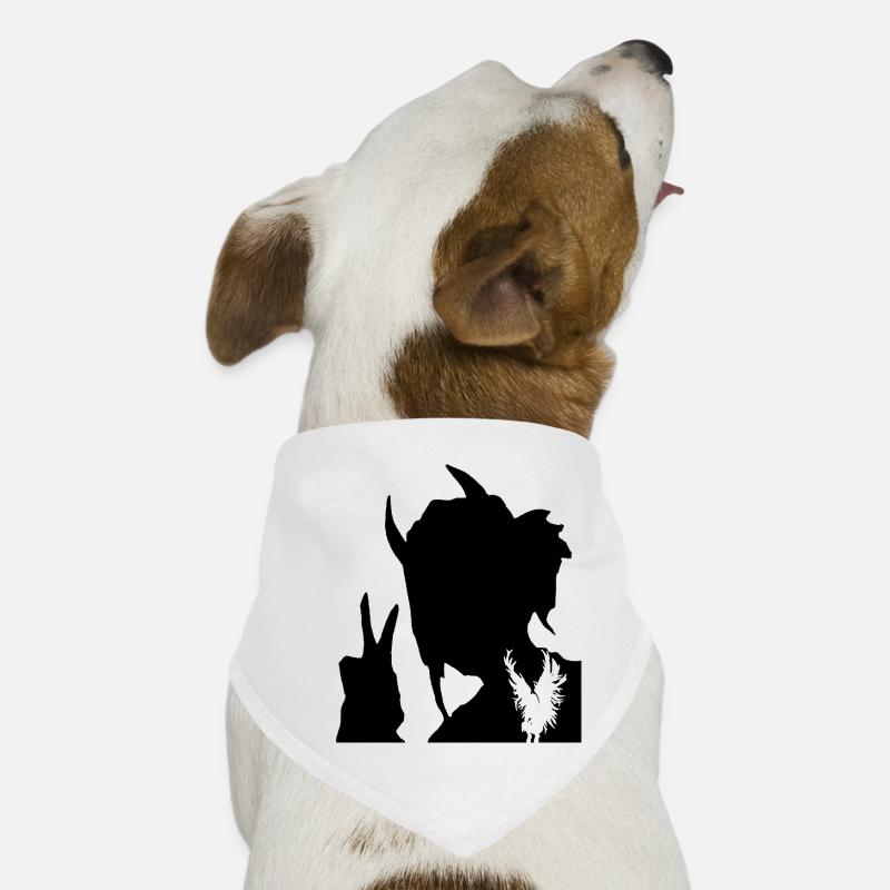 Alles Ruhe - Hunde-Bandana - Weiß