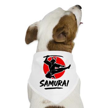 Samurai - Hunde-Bandana - Weiß - Vorne