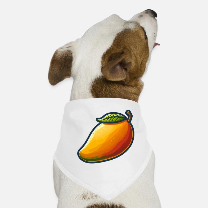 Mangue colorée avec feuille verte Bandana pour chien