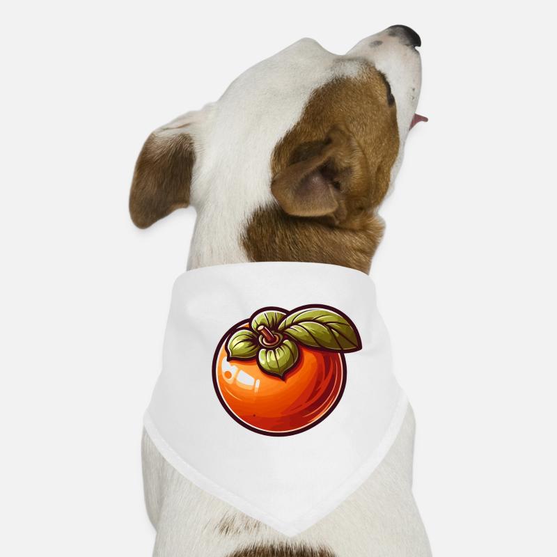 Khaki Cartoon Glow Orange Dog Bandana