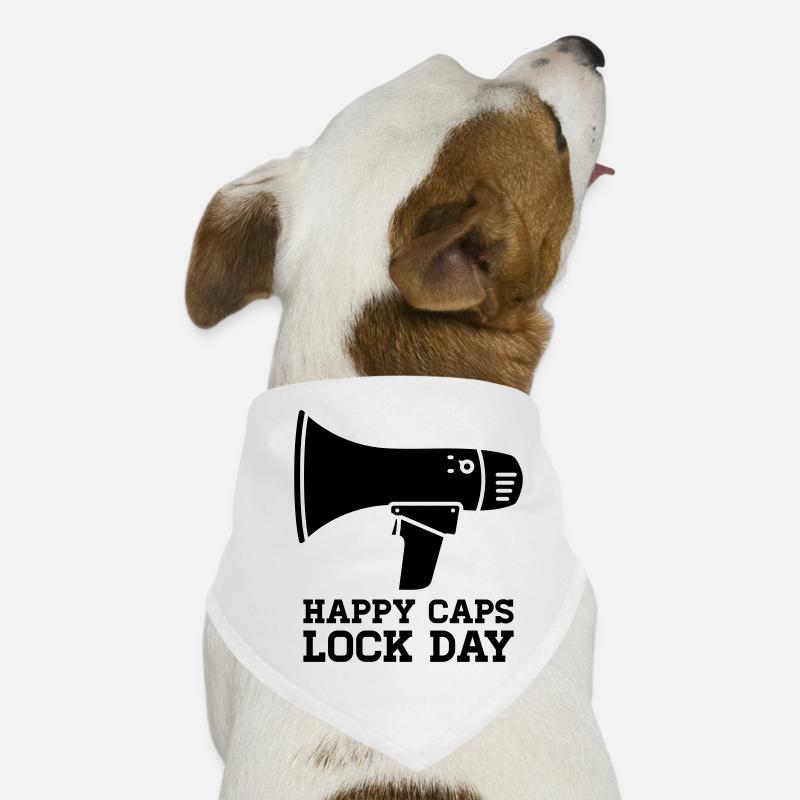 Megafon Happy Caps Lock Day Nerd  Hunde-Bandana
