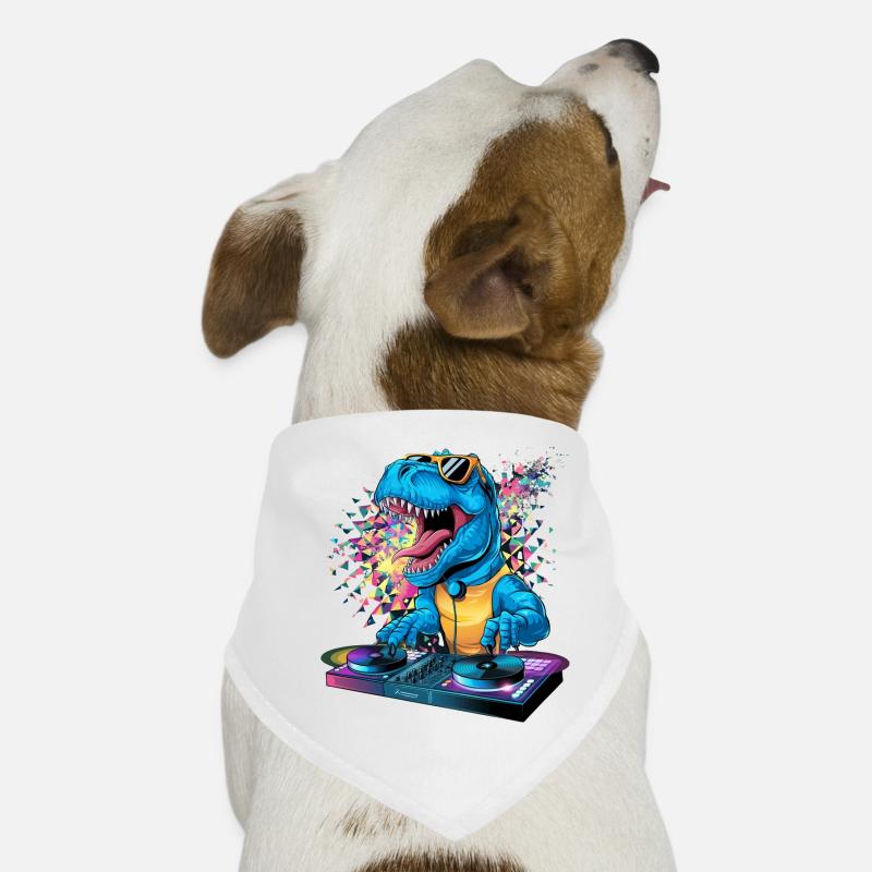 Dino DJ Bandana pour chien