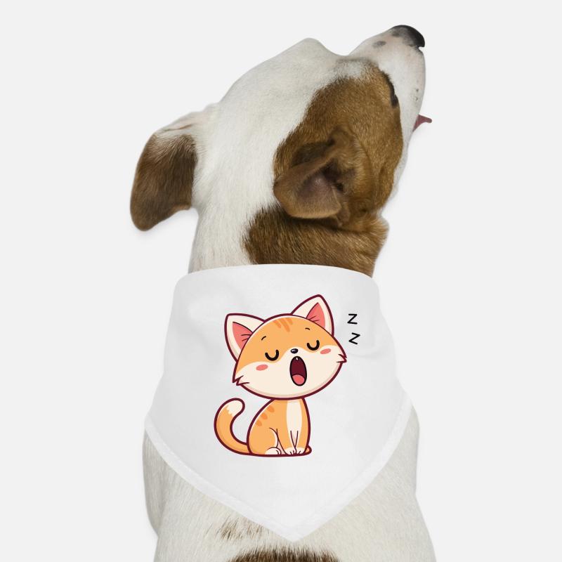Chaton endormi pastel Bandana pour chien