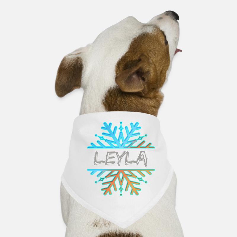 Prénom Leyla Bandana pour chien