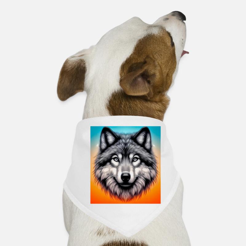 Wolf Hunde-Bandana