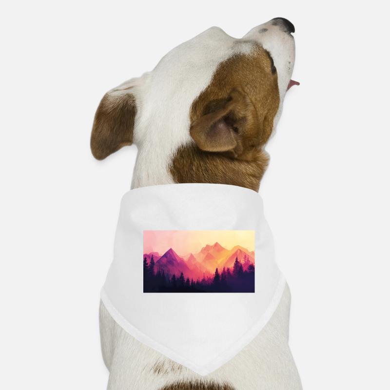 Wald Berge Hunde-Bandana