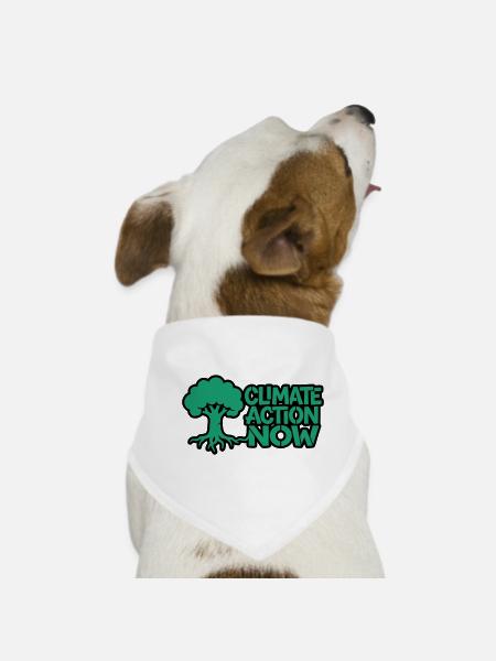 Baumwurzel Klima Natur Logo - Hunde-Bandana - Weiß - Vorne