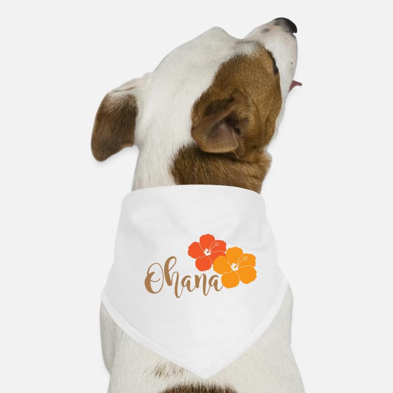 Ohana avec des fleurs d’hibiscus Bandana pour chien
