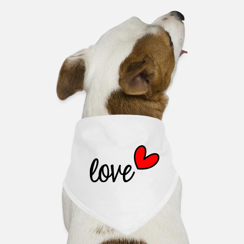 LOVE Dog Bandana