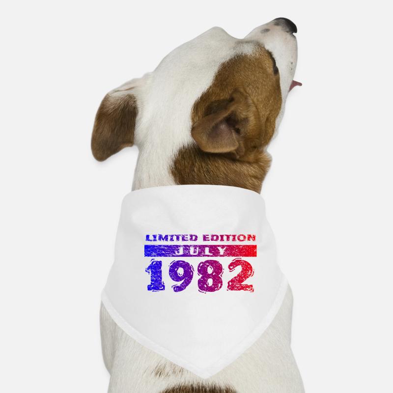 44th Birthday Limited Edition 07/1982 Dog Bandana