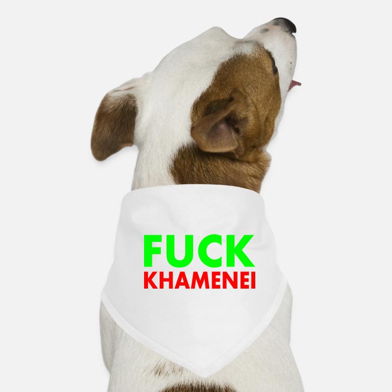 Fuck khamenei Chamenei - iran Dog Bandana