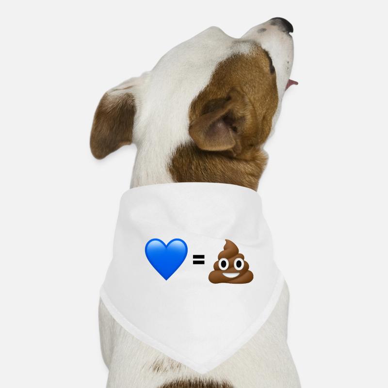 AfD is shit - 💙 = 💩 (Bright Design) Dog Bandana