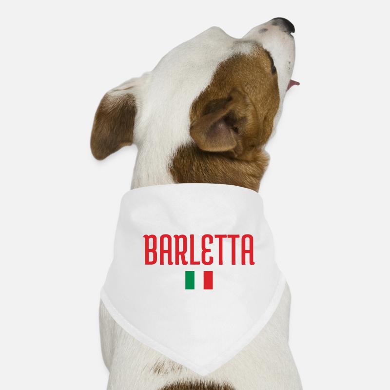 Conception du drapeau italien Barletta Bandana pour chien