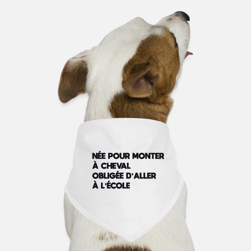 née pour monter à cheval Bandana pour chien
