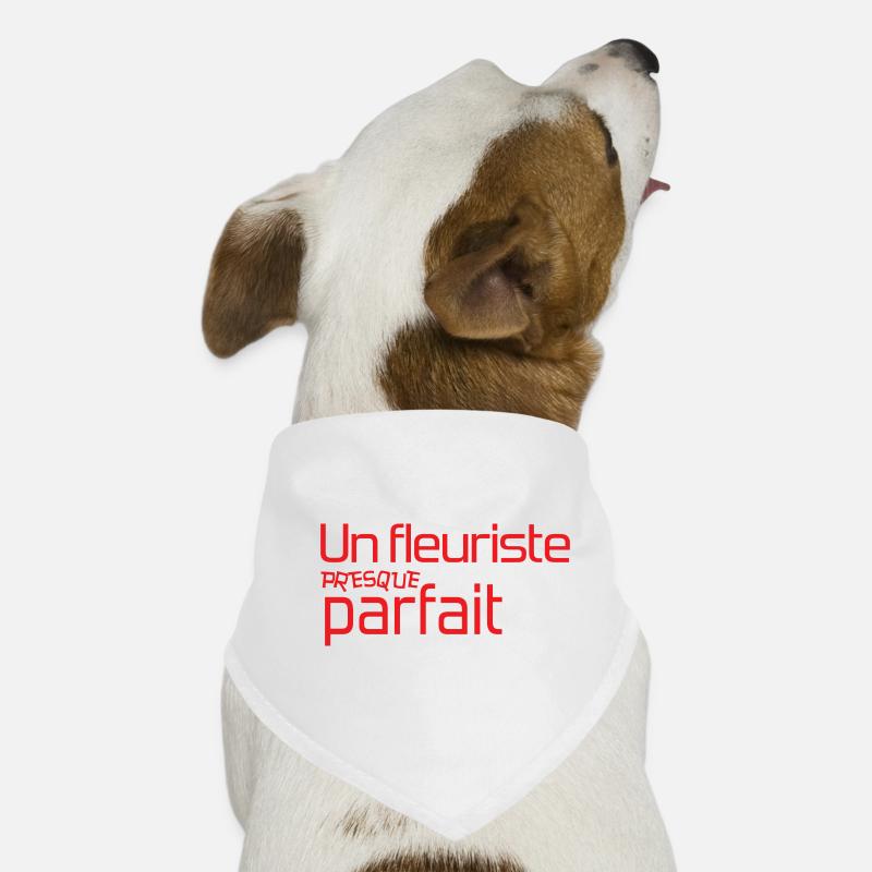Fleuriste presque parfait design rouge Bandana pour chien