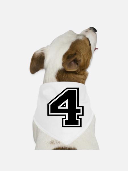 4 - Hunde-Bandana - Weiß - Vorne