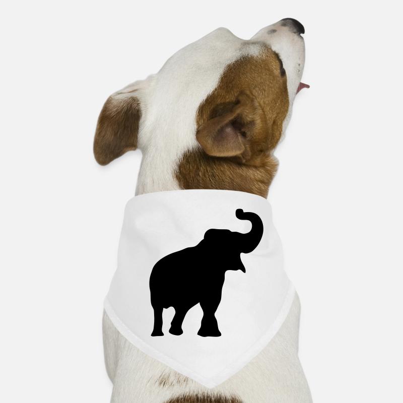 elephant silhouette ombre shadow3 Bandana pour chien