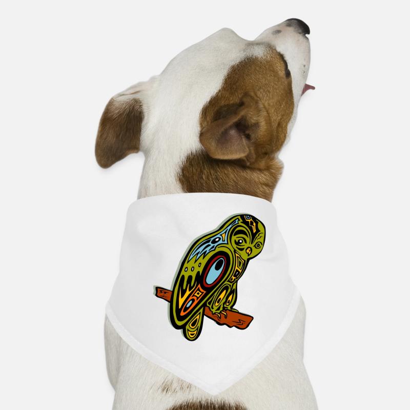 tribal eule uhu käutzchen kautz tier lieblingstier Hunde-Bandana