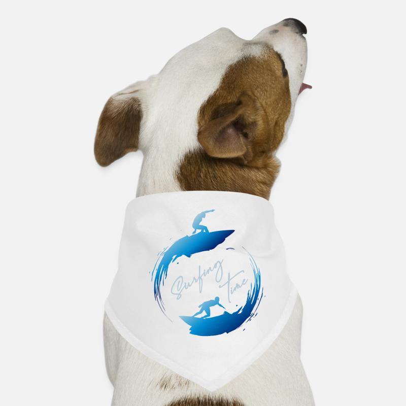 Surfing, surfing time Dog Bandana