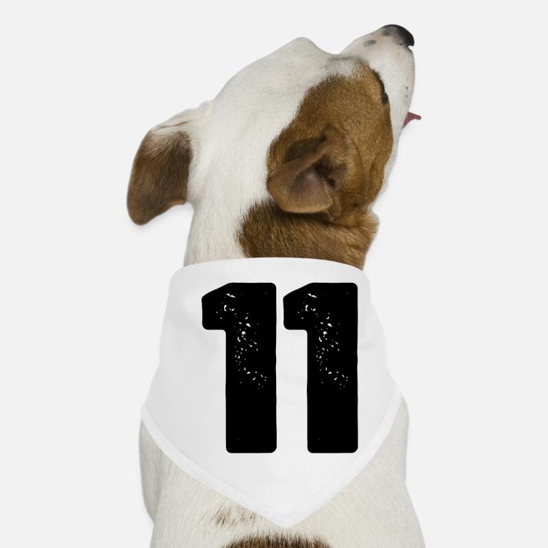 11 Zahl Trikot Hunde-Bandana