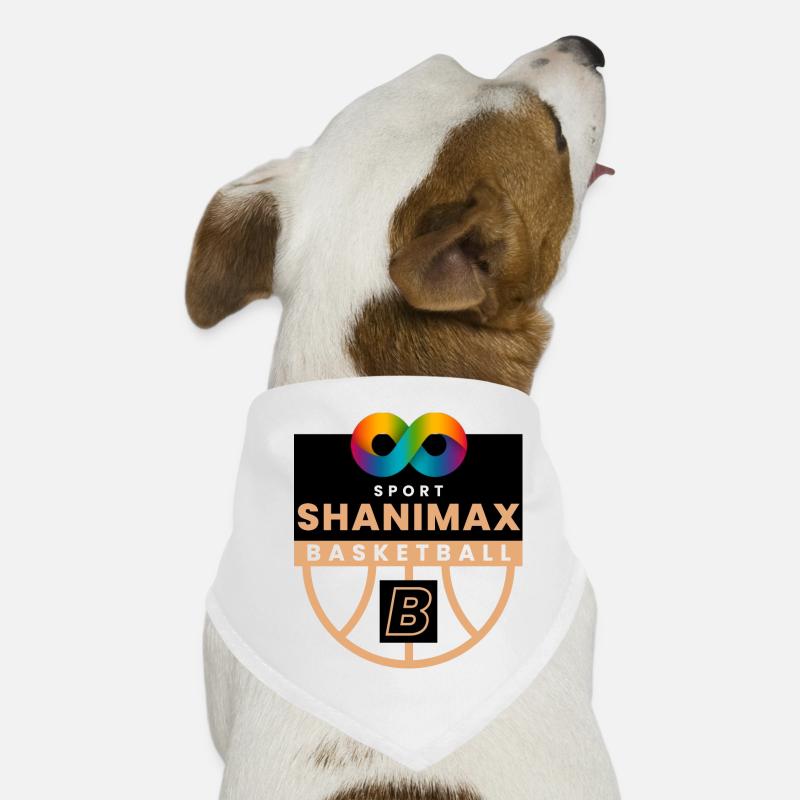 Black White Infinity - Hunde-Bandana - Weiß