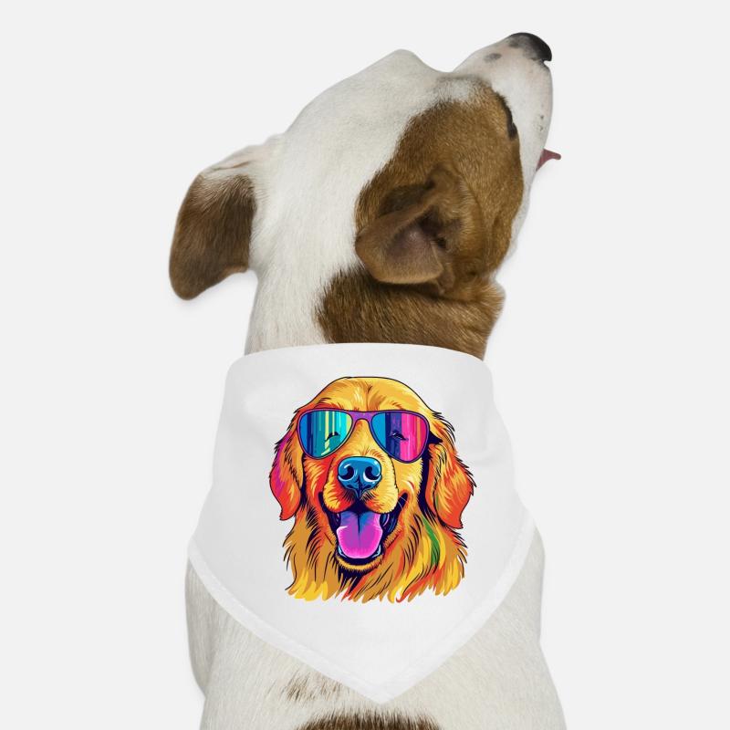 Vibrant Sunglass Pup Dog Bandana