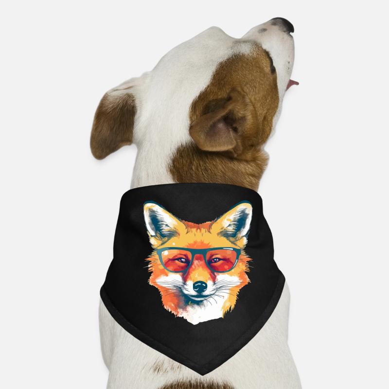 Rex le renard à lunettes Bandana pour chien