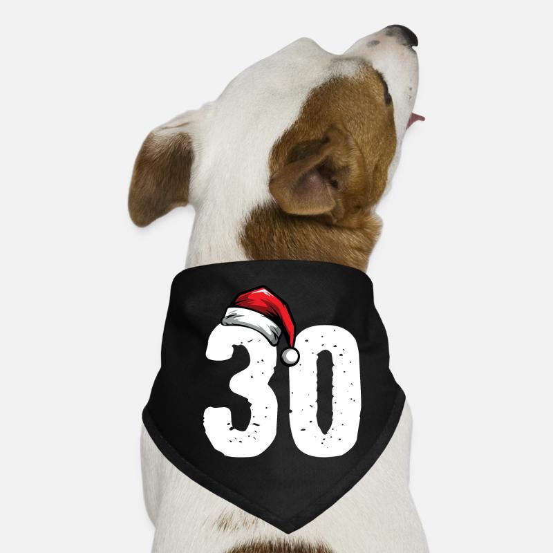 30 Number Christmas Dog Bandana