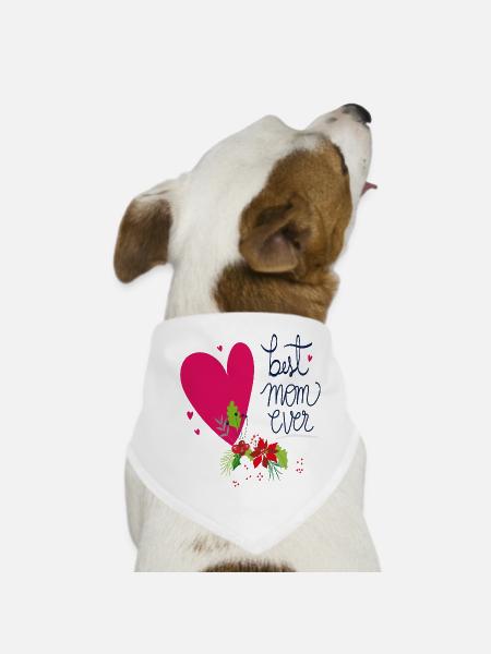 Meilleure maman de tous les temps - Bandana pour chien - blanc - Devant