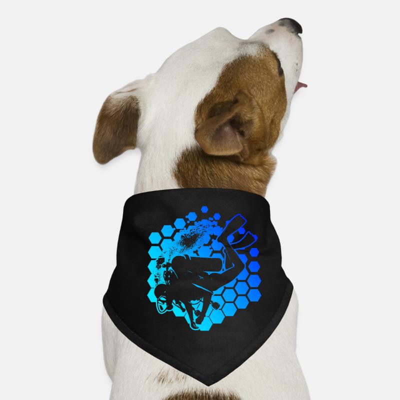 Diver Scuba Diver Diving Scuba Tauchen Dog Bandana