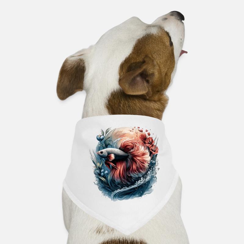 Betta Splendens, Kampffisch Aquarium, Bettafan Hunde-Bandana