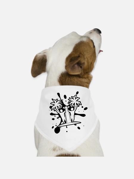Drinking Beach Party - Dog Bandana - white - Front