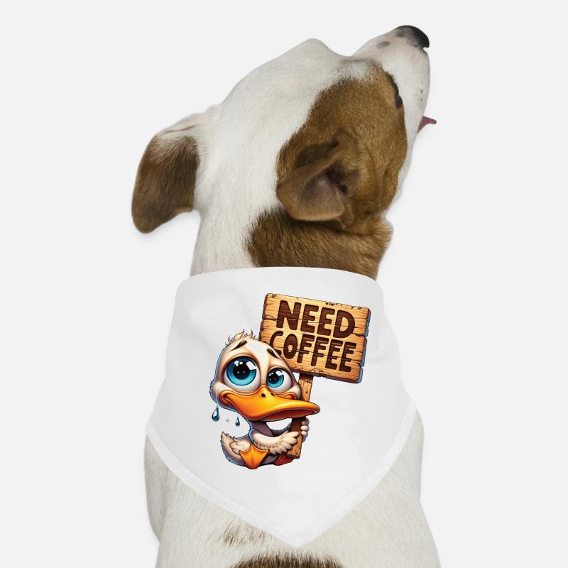 Need Coffee - Brauchte Kaffee Hunde-Bandana