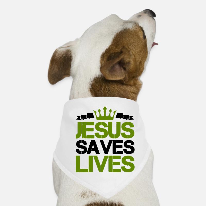 Jésus sauve des vies Bandana pour chien