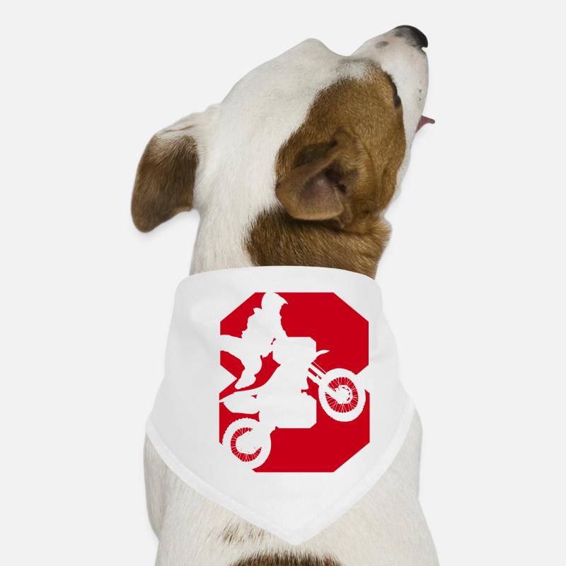 Moto 8 motard Bandana pour chien