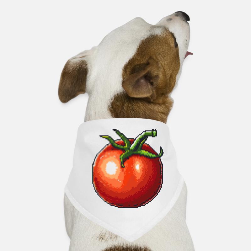 Tomato Pixel Icon Dog Bandana