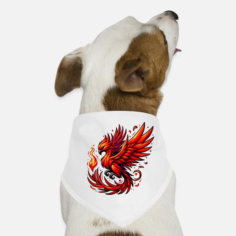 Roter Phönix Hunde-Bandana