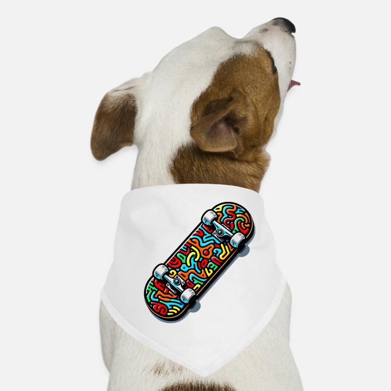 Skateboard Hunde-Bandana