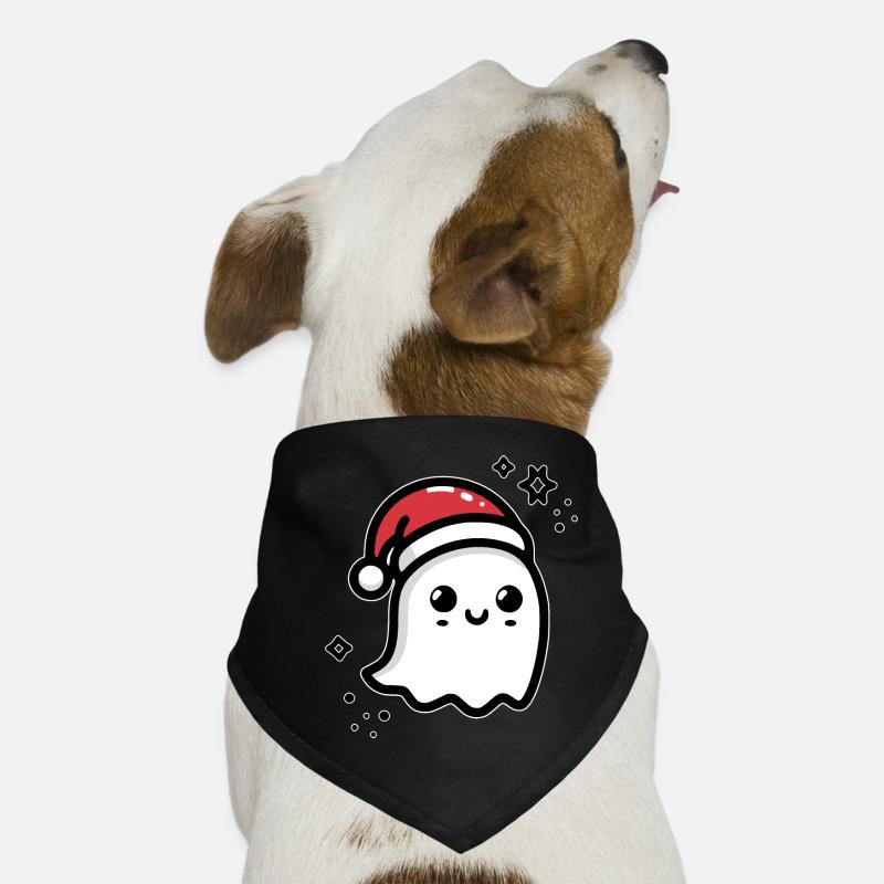 Cute Ghost Christmas Dog Bandana