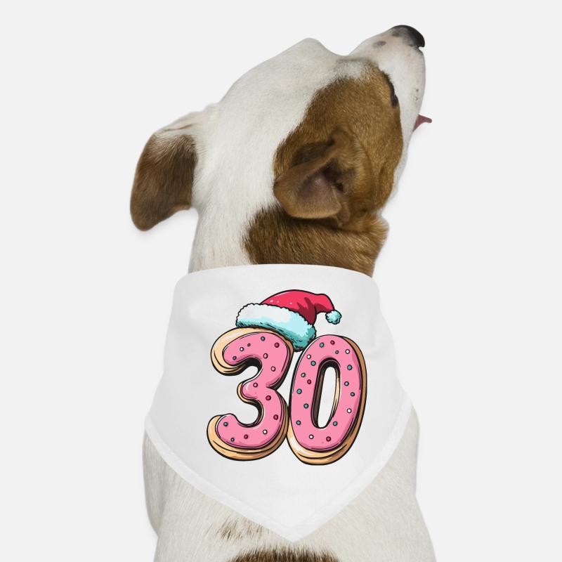 Biscuit de Noël à 30 chiffres Bandana pour chien