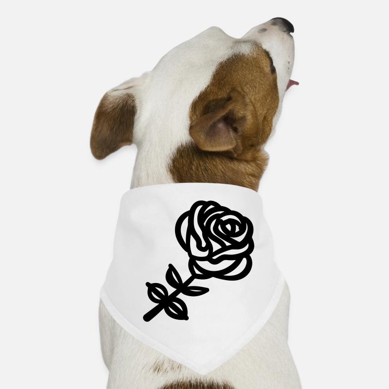 Rosa Blume Hunde-Bandana