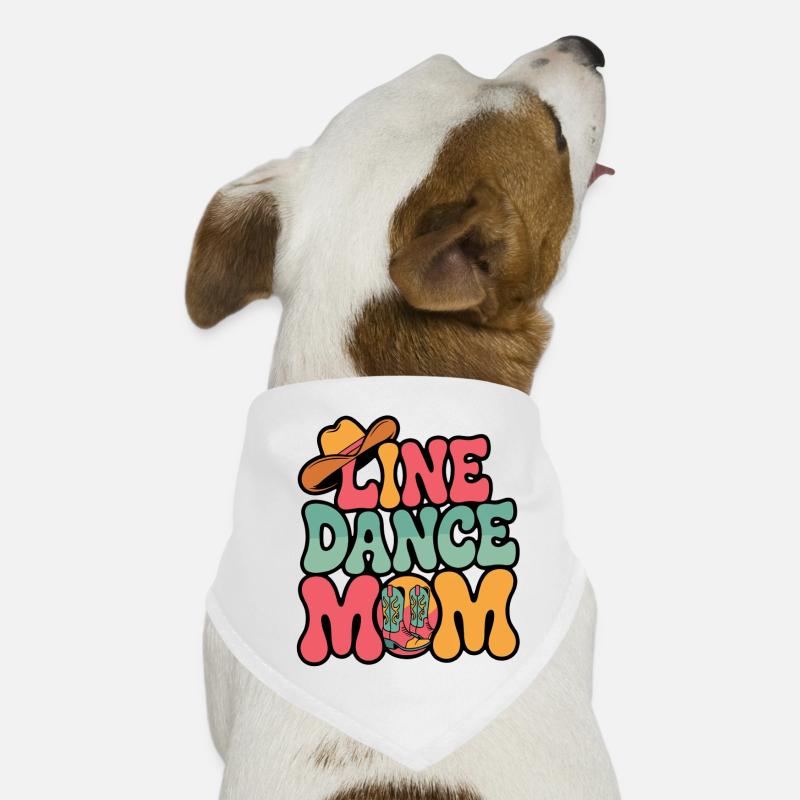 Line Dance Mom Linedance Mama Geschenk Hunde-Bandana