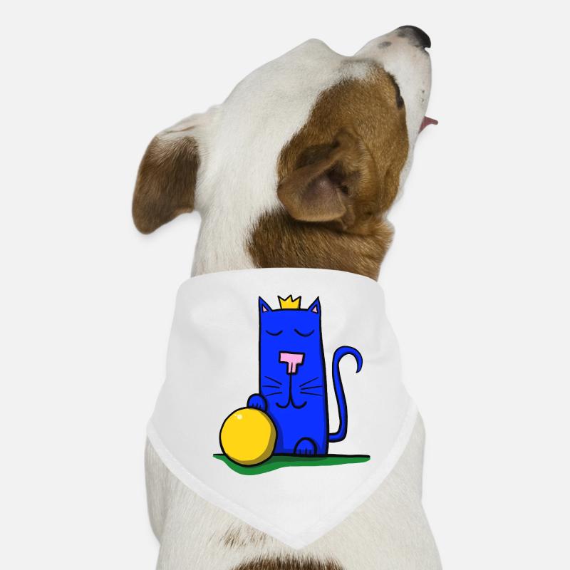 Katze mit Krone Hunde-Bandana