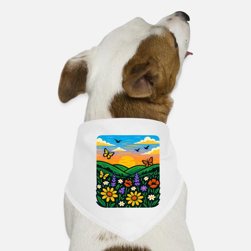 Sommerwiese Hunde-Bandana
