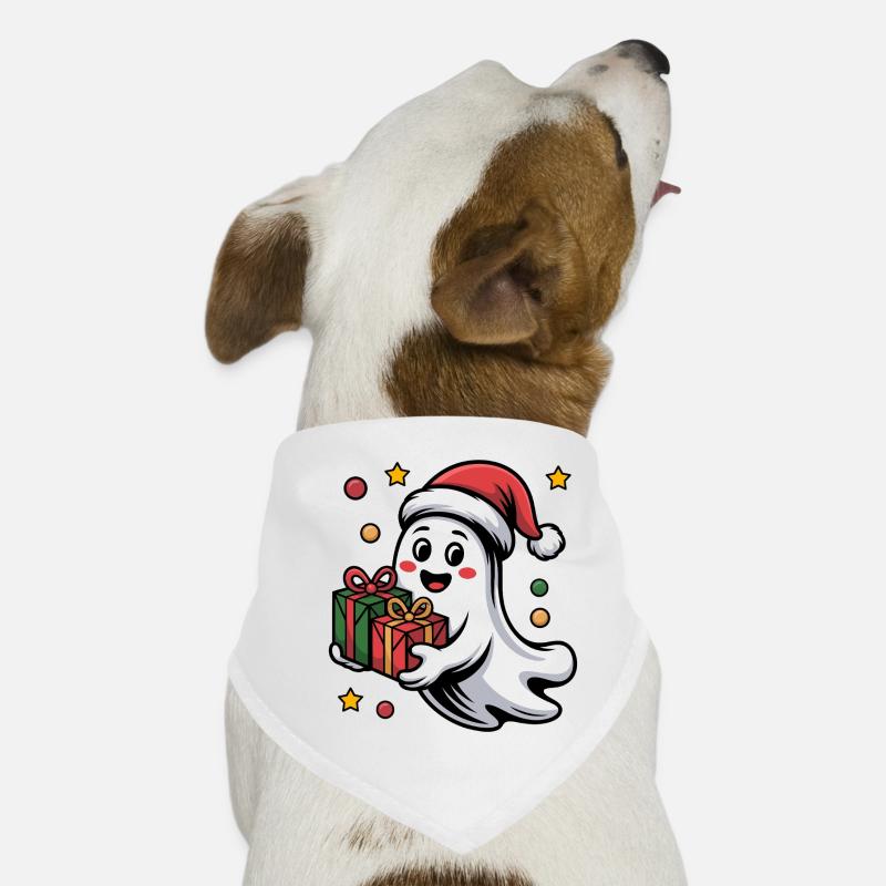 Weihnachtsgeist mit Geschenk Bandana pour chien