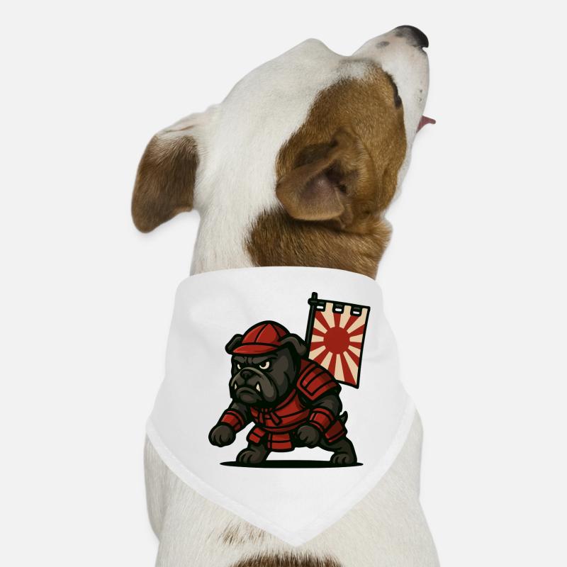 Bulldogge Samurai Rising Hunde-Bandana