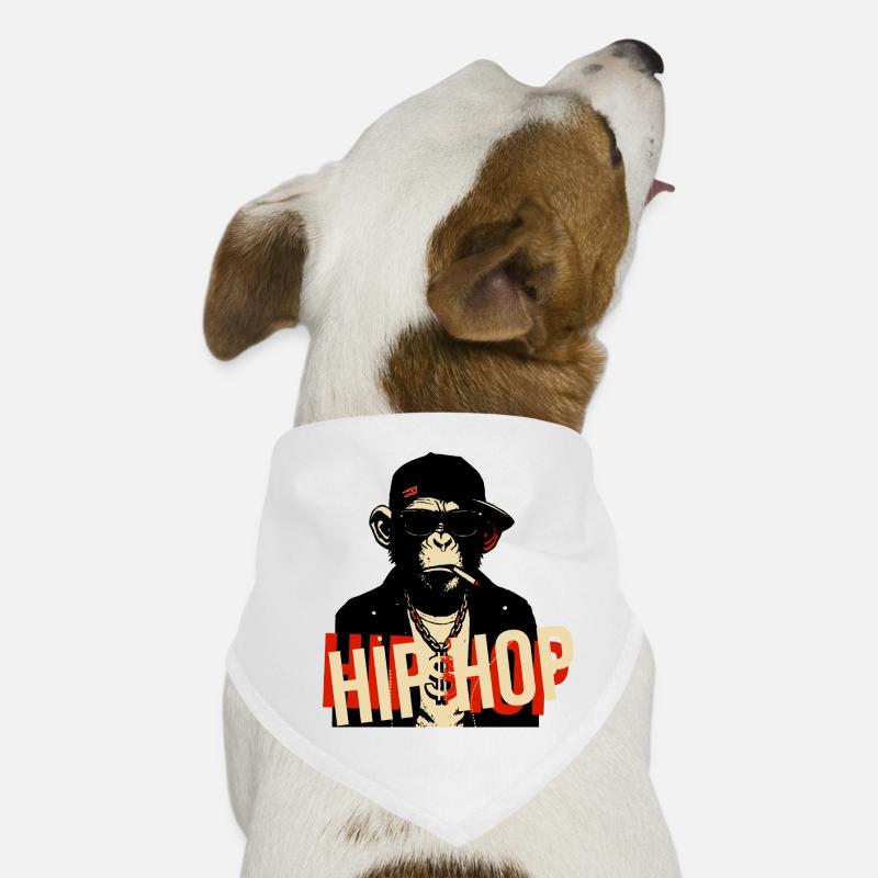 Hip Hop Chimp Bling Icon Dog Bandana